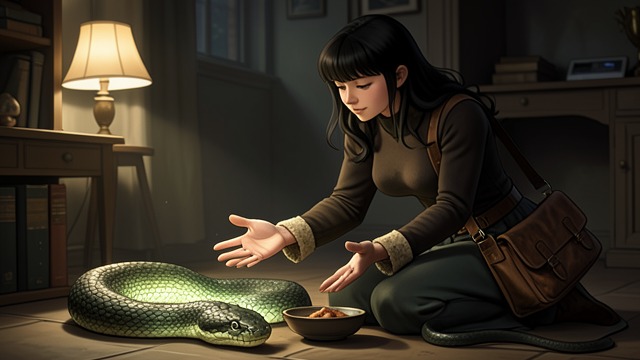 Naming the Serpent from "The Stars Have Eyes". A Small Companion An Earned Pet Maggie secures Azgod'Kalar through a barter that brings customers to Eugene Charles's store.
