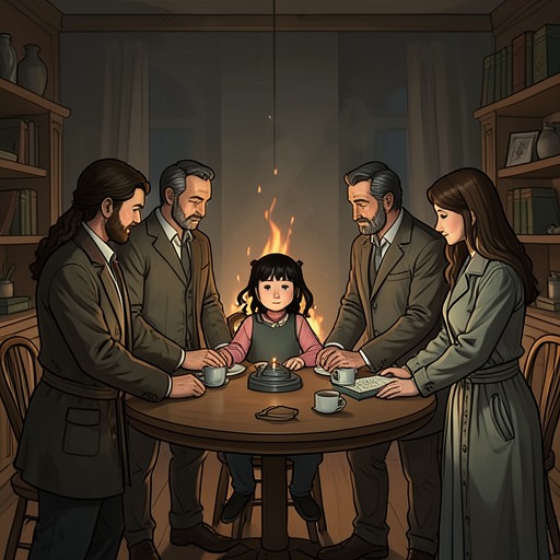The Family That Is Chosen from "The Stars Have Eyes". This flow traces how the story expands the idea of family from biological relatives to companions formed through obligation, care, and shared history.