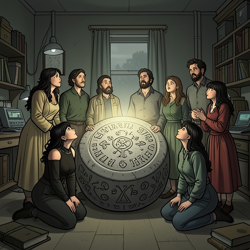 The Cult and Its Echoes from "The Stars Have Eyes". This flow traces the movement from a failed death cult to a mass fanatical movement created by fame and misinterpretation.