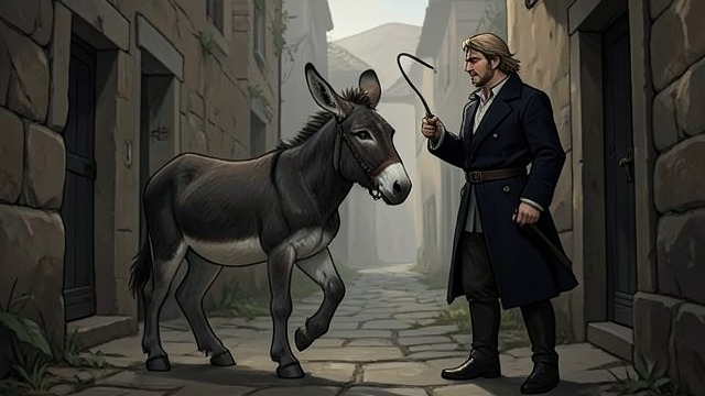 A Donkey Resists from "Crazy Mama: 9 Steps to a Not-So-Normal Life". A Donkey Resists An Obstructed Path Balaam’s donkey sees the angel and turns aside, while Balaam misreads the resistance and strikes her.
