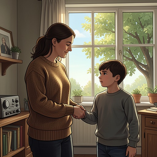 The Mother-Son Bond from "Five Years Too Late: A Curvy Single Mom, Secret Baby, Second Chance Billionaire Romance (The CEO's Curvy Goddess)". This flow traces Katie Moore’s bond with Connor as the emotional constant around which every adult decision turns.