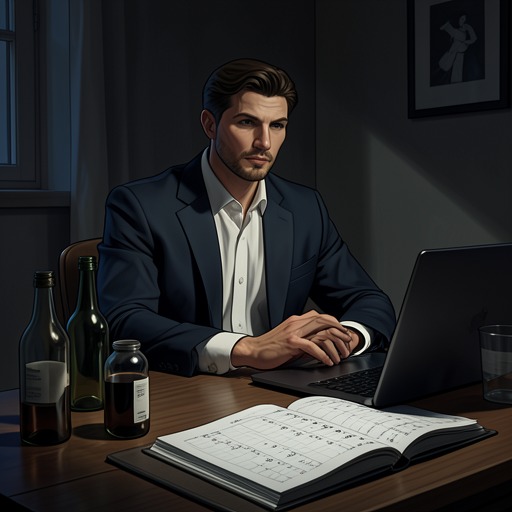 Richard’s Failed Bachelorhood from "Five Years Too Late: A Curvy Single Mom, Secret Baby, Second Chance Billionaire Romance (The CEO's Curvy Goddess)". This flow traces Richard Cartright’s attempt to replace Katie Moore with travel, partying, and casual relationships.