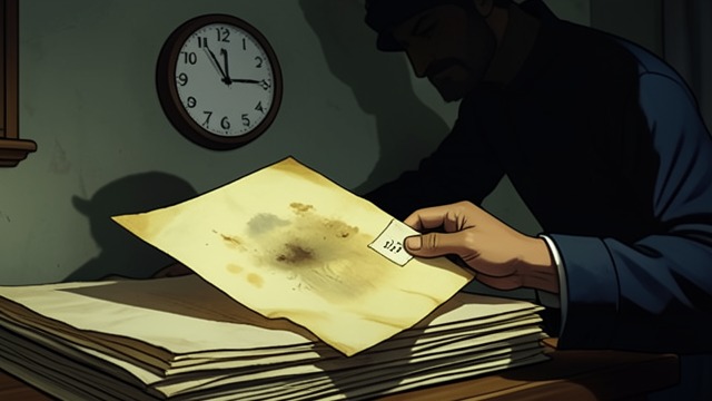 A Second Receipt from "Here There Is No Why". A Second Receipt An overlooked document Hannah searches the translated evidence files and finds a smaller receipt dated three days before the dress was…