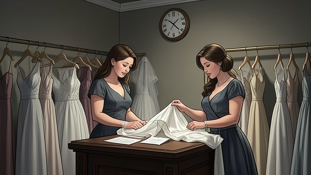 A Wedding Dress from "Here There Is No Why". A Wedding Dress A shared errand Zehava and Michal shop for a wedding dress as Michal prepares to marry Yoav.