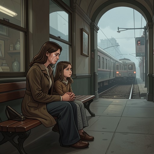 The Bond Between Judah and Hannah from "Here There Is No Why". A strained father-daughter relationship develops into a partnership capable of confronting grief, shared secrets, and the limits of parental protection.