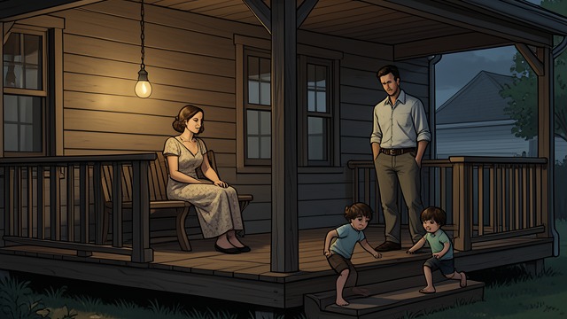Porch Light from "Unchosen By My CEO Husband: A Marriage In Crisis Second Chance Romance". Porch Light The Gathering The Recovery Gardens opens with the porch light on, the children present, and Aaron serving coffee.