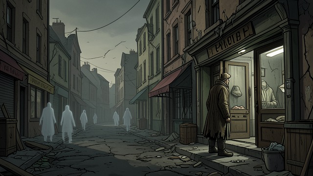 The Haunted Settlement from "Cinnamon Bun". The Haunted Settlement A Town Without People Threewells appears abandoned, yet its streets contain hostile ghosts and traces of hurried evacuation.