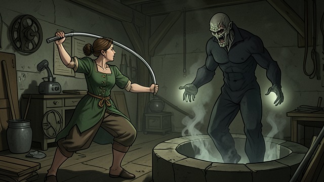 The Wraith at the Well from "Cinnamon Bun". The Wraith at the Well Corruption Concentrated The wraith feeds on the evil energy rising from the well.