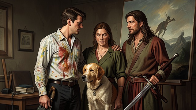 The Painter’s Farewell from "Cinnamon Bun". The Painter’s Farewell Art as Connection Gunther paints Broccoli and Amaryllis together, capturing relief, guilt, and friendship after the rescue.