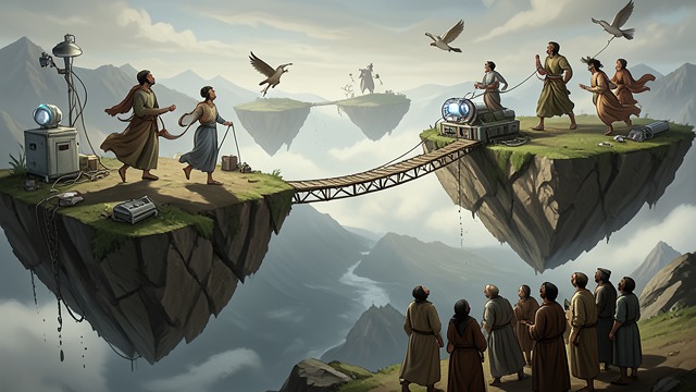 Skylands Interdependence from "Bride of Alvar". Skylands Interdependence Floating Habitat Sylphvr’s islands, waterfalls, and flight-based architecture reveal a society shaped by air and magnetism.