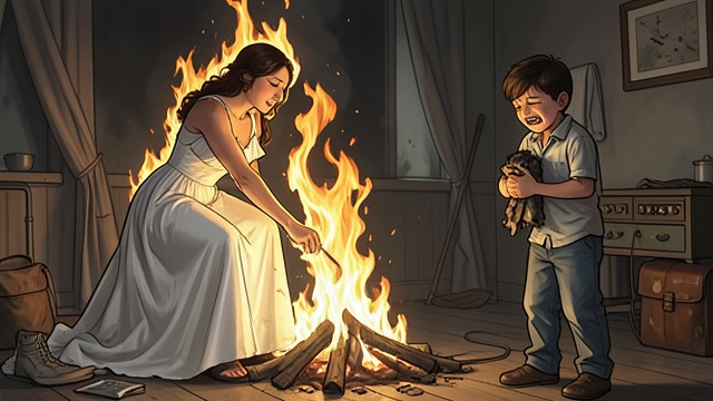 Burned Family from "Bride of Alvar". Burned Family Maternal Execution The Execution of Alvar’s Mother follows the discovery of his nature.