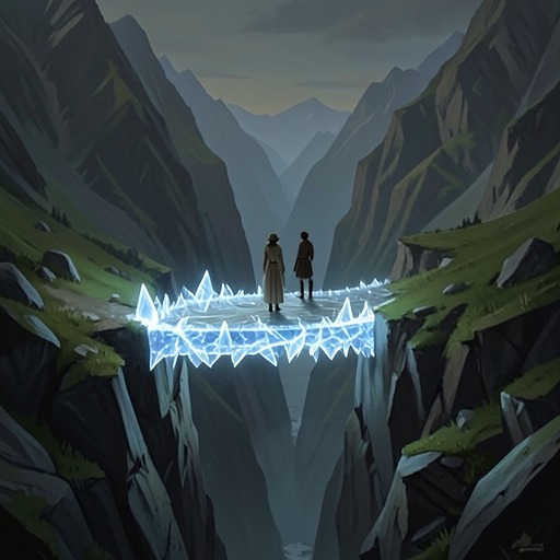 The Bridge and the Threat of Worlds from "Bride of Alvar". This flow traces how The Bridge changes from a hidden connection into the central strategic danger linking Earth and Axus.