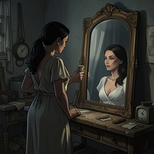 The Burden of Public Memory from "Bride of Alvar". This flow explores how memories, scars, and historical testimony shape the political meaning of Alvar’s identity.