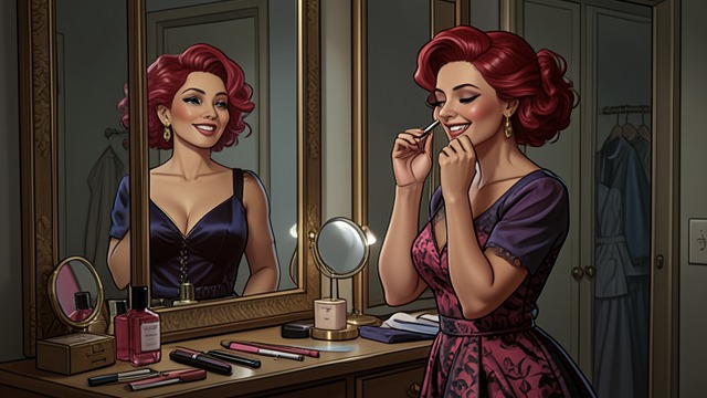 A Rewarded Image from "Bimbo Suite: A Dark Ex Lovers Erotic Thriller (The Institute Protocols)". A Rewarded Image The idealized reflection Marnie’s image becomes associated with fuller features, polished makeup, and a playful wardrobe.