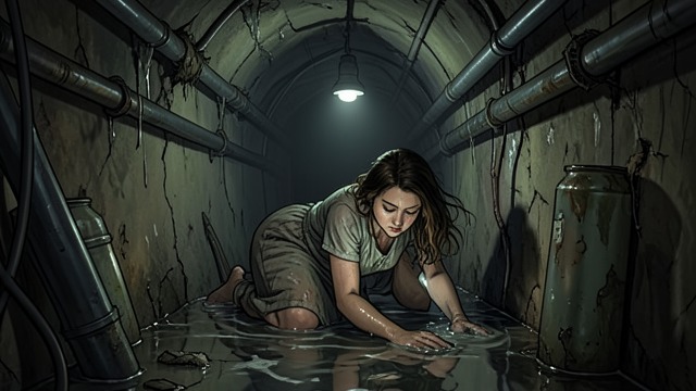 Escape Through Sewers from "Gang Up: A Bikerland Novel". A Return by Hidden Route Dangerous passage Robin uses the Sewer route to enter the Compound, avoiding Troy’s guards.