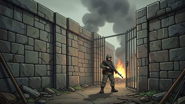 Temple’s Walls from "Gang Up: A Bikerland Novel". Shelter in a Dangerous World Physical security Temple’s walls and reinforced structures offer refuge from raiders and the radiation-scarred wastes.