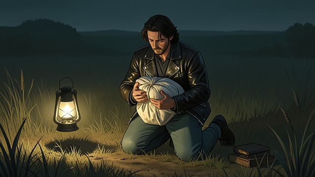 Grief at Carthage’s Grave from "Gang Up: A Bikerland Novel". A Question Beyond Revenge Personal loss Brall buries Carthage by hand and feels that war has become wrong to him.