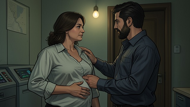 The Hidden Pregnancy from "Bound by Darkness". The Hidden Pregnancy Private Knowledge Sasha withholds the pregnancy while Larem learns it through healing, creating another imbalance of information.