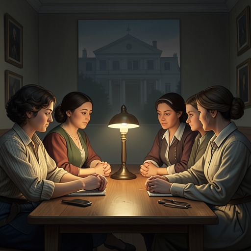 The Paladin Women's Network from "Bound by Darkness". Laurel Young, Brenna Nichols, Lacey Sebastian, and the other women build a support network that counters the isolation of Paladin life.