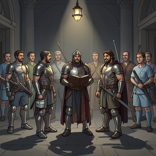 The Paladin Identity from "Bound by Darkness". The Paladins' identity shifts from secret warrior order toward a community forced to negotiate transparency, care, and coexistence.