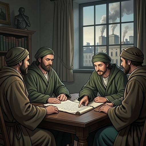 The Regents' Crisis from "Bound by Darkness". The Regents' distant authority is challenged by corruption, failed oversight, and Sasha's demand for a more accountable institution.