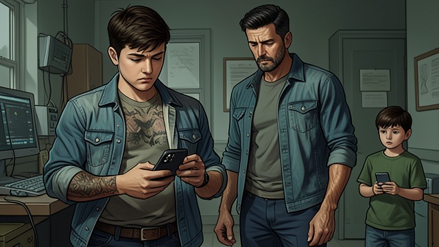The New Phone from "Hayden's Timbre". The New Phone A Bid for Autonomy Crew Devillier persuades Hayden Devillier to buy him a phone by presenting safety, communication, and tracking arguments.