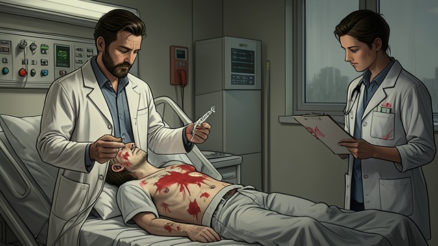 Scarlet Fever from "Hayden's Timbre". Scarlet Fever A Worsening Condition Crew Devillier begins vomiting and develops a severe rash after an initially negative test.