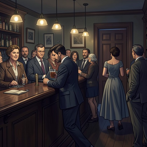 The Bar as a Transitional World from "Hayden's Timbre". This flow traces The Bar from emergency workplace to temporary community and finally a place Timbre Simons leaves behind.