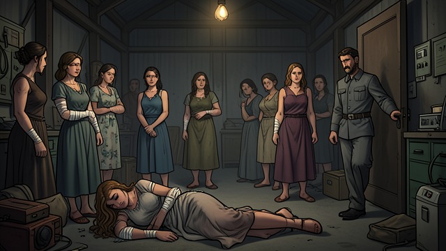 Captivity in the Warehouse from "I’m Very Happy After Marrying the CEO Husband According to the Agreement". A Hidden Population Shen Tang finds more than ten exhausted women inside an Abandoned Warehouse, including one severely injured victim.