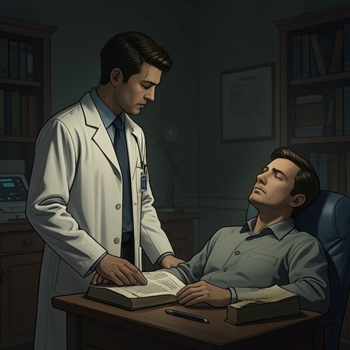 The Physician and the Invisible Patient from "Hepatitis C in Renal Disease, Hemodialysis and Transplantation". This flow traces the emotional and ethical bond between clinical observation and patients whose HCV disease is often silent.