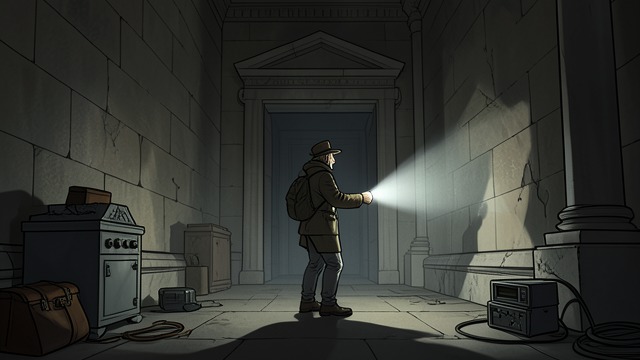 Mausoleum Intrusion from "Pokemon Go: The Ultimate Beginner's Guide For Kindle Book Tips And Trick How to Become The Best Pokemon Trainer: This Kindle Book Will Answer Your Unsolved Questions". Entering the Structure The player sees light at the Large Mausoleum and walks inside to investigate.