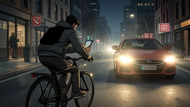 Night Ride from "Pokemon Go: The Ultimate Beginner's Guide For Kindle Book Tips And Trick How to Become The Best Pokemon Trainer: This Kindle Book Will Answer Your Unsolved Questions". Choosing the Bicycle The player rides at night despite recognizing that the choice is risky.