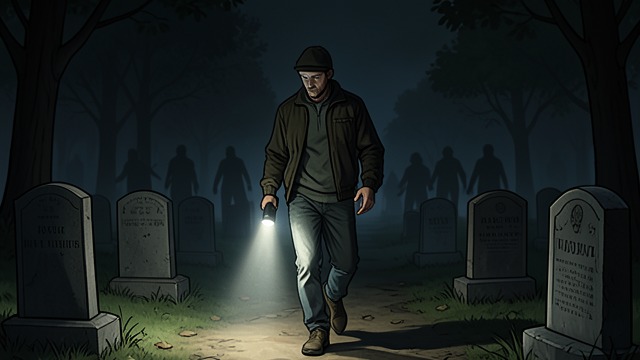 Cemetery Entry from "Pokemon Go: The Ultimate Beginner's Guide For Kindle Book Tips And Trick How to Become The Best Pokemon Trainer: This Kindle Book Will Answer Your Unsolved Questions". Crossing into the Cemetery The player locks the bicycle at the Cemetery entrance and walks inside with a flashlight.