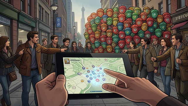 The Gold Mine from "Pokemon Go: The Ultimate Beginner's Guide For Kindle Book Tips And Trick How to Become The Best Pokemon Trainer: This Kindle Book Will Answer Your Unsolved Questions". A Concentration of Stops The player discovers a dense cluster of PokéStops and calls it a gold mine. The city appears to reveal a hidden abundance.