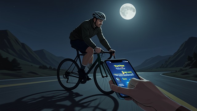 Nighttime Cycling from "Pokemon Go: The Ultimate Beginner's Guide For Kindle Book Tips And Trick How to Become The Best Pokemon Trainer: This Kindle Book Will Answer Your Unsolved Questions". Extending the Hunt The player goes out on a bicycle after work to find more Gyms and Pokémon.