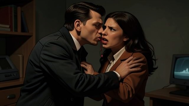 An Unwanted Kiss from "Box Set: Samsons Sterbliche Geliebte & Samson's Lovely Mortal (Deutsch·Englisch) (Scanguards Vampire) (German Edition)". Attraction Begins in Conflict Misidentification Samson mistakes Delilah for a stripper and kisses her without first understanding that she is a frightened…