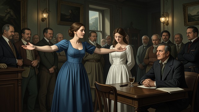 The Collins Crisis from "Just Deserts". Marriage as Command Maternal Pressure Fanny Bennet demands that Elizabeth accept William Collins to preserve Longbourn.