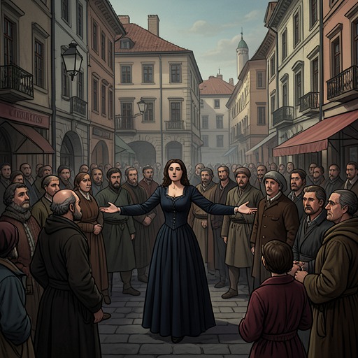 The Caroline Bingley Ruin from "Just Deserts". This flow traces Caroline Bingley’s escalation from social hostility to public slander and eventual exclusion.