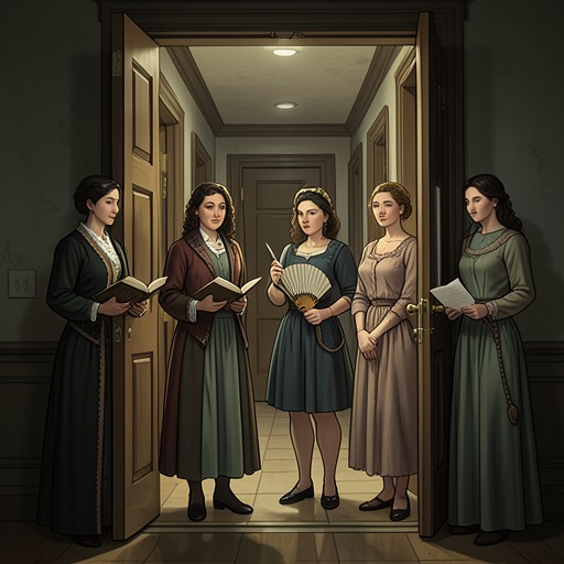 The Sisters’ Diverging Futures from "Just Deserts". This flow follows the Bennet sisters as each responds differently to family pressure, marriage, education, and opportunity.