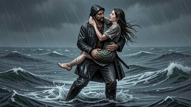 The Rescue Bond from "The light house: A love story". The Rescue Bond Vulnerability Blake McGrath carries injured Connie Dixon from the wreck through the storm.