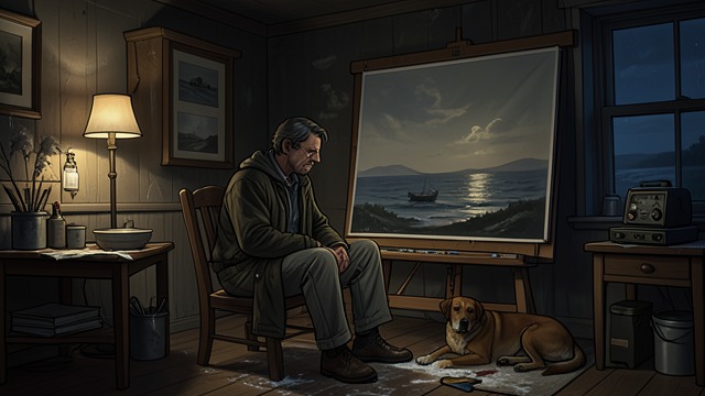 The Secluded Painter from "The light house: A love story". The Secluded Painter Exile Blake McGrath lives alone at Blake’s seaside house with Ned and keeps every light burning.