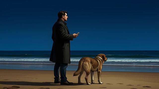 The Beach Watch from "The light house: A love story". The Beach Watch Vigil Ned waits on the beach each night after the sunset rose ritual.