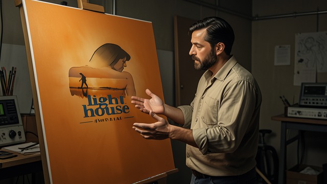 The Orange Canvas from "The light house: A love story". The Orange Canvas Preparation Blake McGrath selects an orange-ground canvas for Connie Dixon’s portrait.