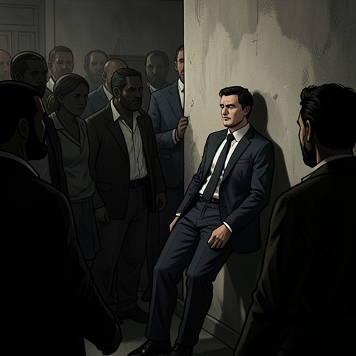Duncan’s Decline from "The light house: A love story". This flow follows Duncan Cartwright’s loss of control as his coercive authority is exposed and defeated.