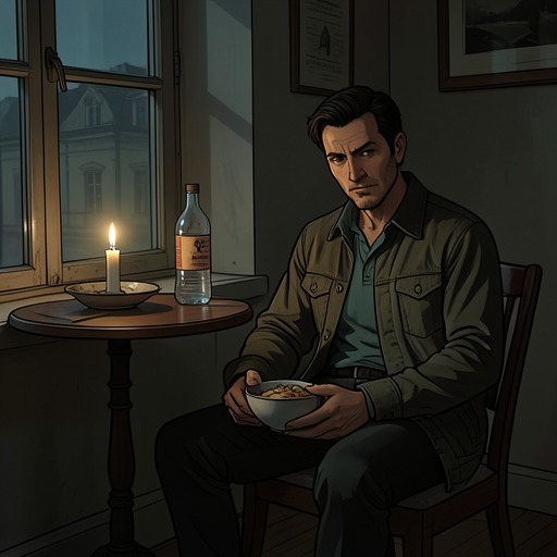The Local Supply Chain from "The light house: A love story". This flow follows the practical network that keeps Blake McGrath alive while preserving his isolation.