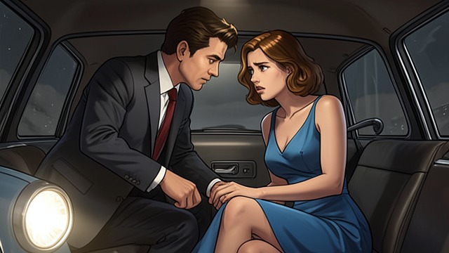 Wilson's Attention from "Just One Night". Wilson's Attention An unwelcome compliment Wilson focuses on Geneva Bryce's appearance and touches her thigh during the drive.