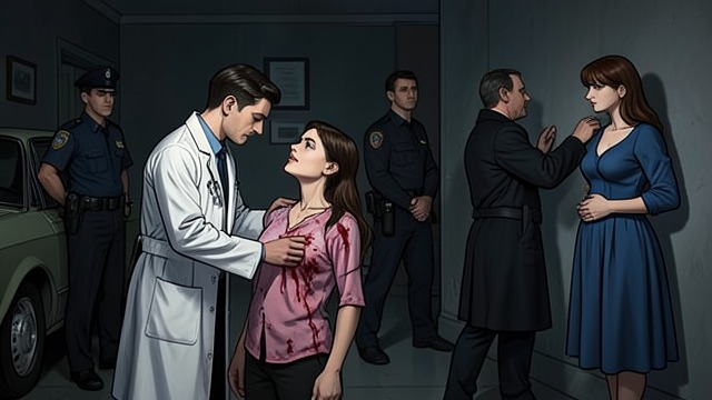 Institutional Protection from "The Beki CEO Got Me Pregnant". Professional Intervention Doctors save Kazumi and her unborn child after the office assault, while police respond to Vixon's armed return.