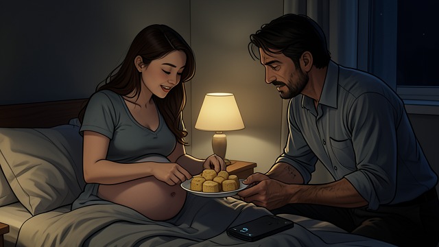 Pregnancy Craving from "The Beki CEO Got Me Pregnant". Food and the Body Kazumi repeatedly craves Goldilocks mamon and asks for it at inconvenient hours.