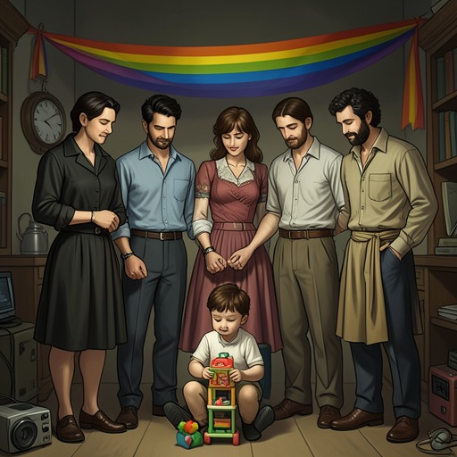 Love Is Love from "The Beki CEO Got Me Pregnant". This flow traces the story's thematic claim that love and family can accommodate sexuality, gender expression, friendship, and unconventional partnership.