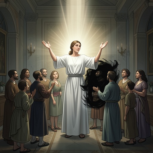 Healing and Deliverance from "Who's Causing Your Trouble". This flow develops the theme that divine healing reveals a spiritual liberation from Satan’s bondage.